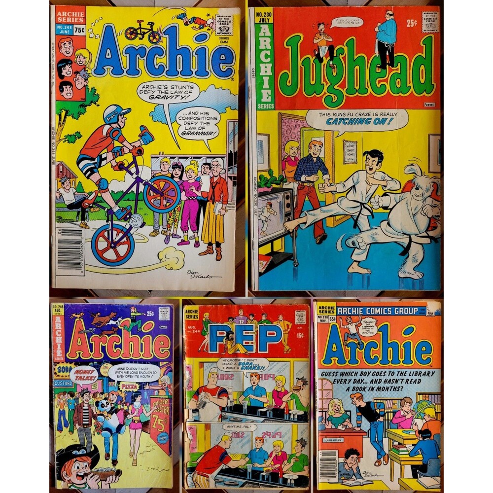 Reader Lot of 5: Archie & Friends (1970-1987) Betty Veronica Jughead Pep Jokes
